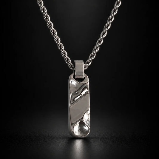 textured bar necklace black background hero