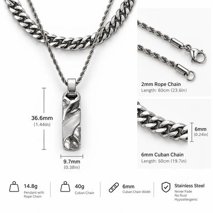 textured bar necklace dimensions and weight