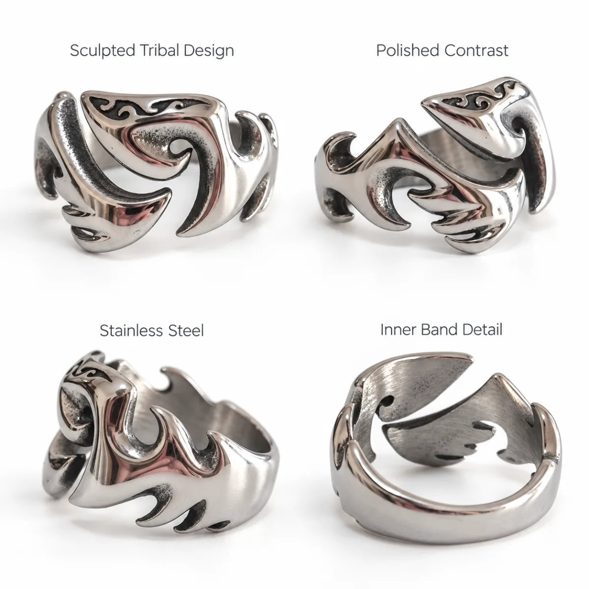 tribal ring four angle product details