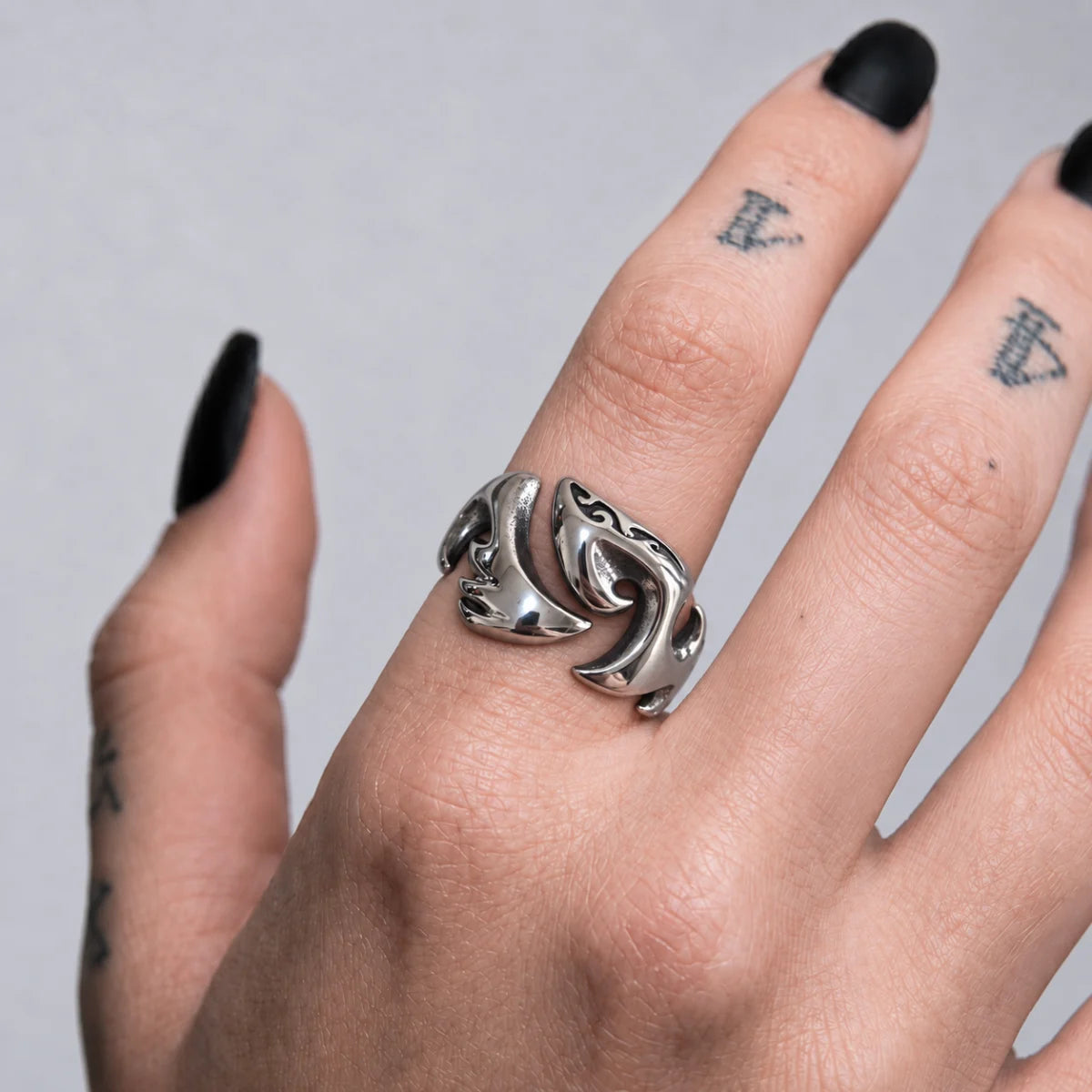 tribal ring lifestyle female hand