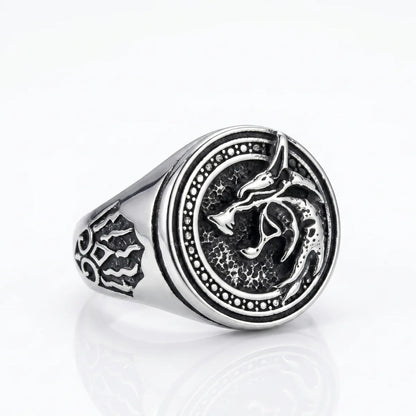 Tribal Wolf Signet Ring | Viking Jewelry Tribal Wolf Signet Ring | Viking Jewelry